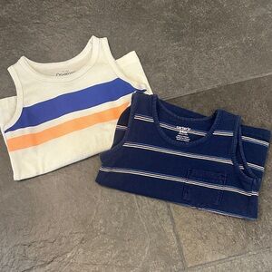 Carter's Kids Tank Tops - Navy, White, and Orange